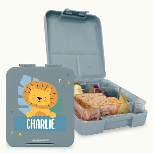 gutmarkiert Personalisierte Brotdose mit Name, Mikrowellen- und spülmaschinenfest (Thema)