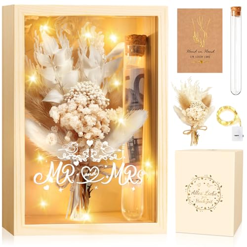 Dusor Hochzeitsgeschenke für Brautpaar, Hochzeitsgeschenk Geld, Geldgeschenk Hochzeit, Karte Geschenk Hochzeit, Mr & Mrs Hochzeitsgeschenke, Geldgeschenke zur Hochzeit, Paar Geschenke, Hochzeitstag